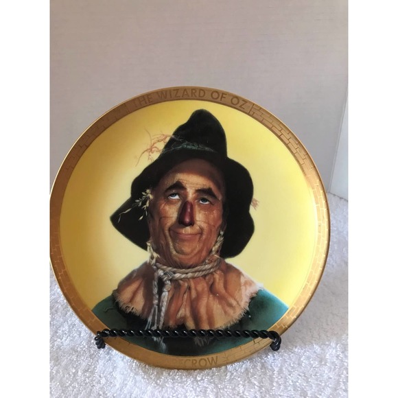 WIZARD OF OZ BY HAMILTON DOROTHY & SCARECROW PLATES - Picture 8 of 15